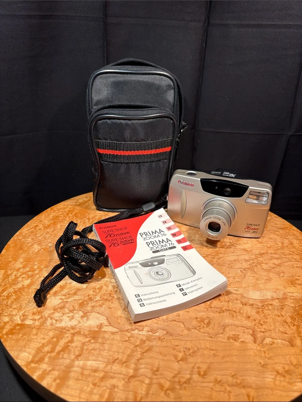 Canon Sure Shot 76 Zoom 35mm Film Camera Bundle - TESTED & WORKING! 📸
